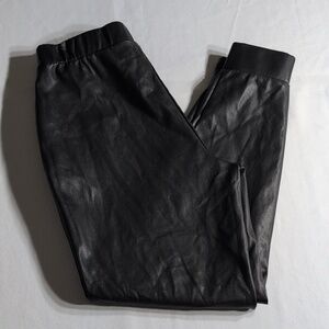 Juicy Couture Faux Leather Black Pants Size Medium